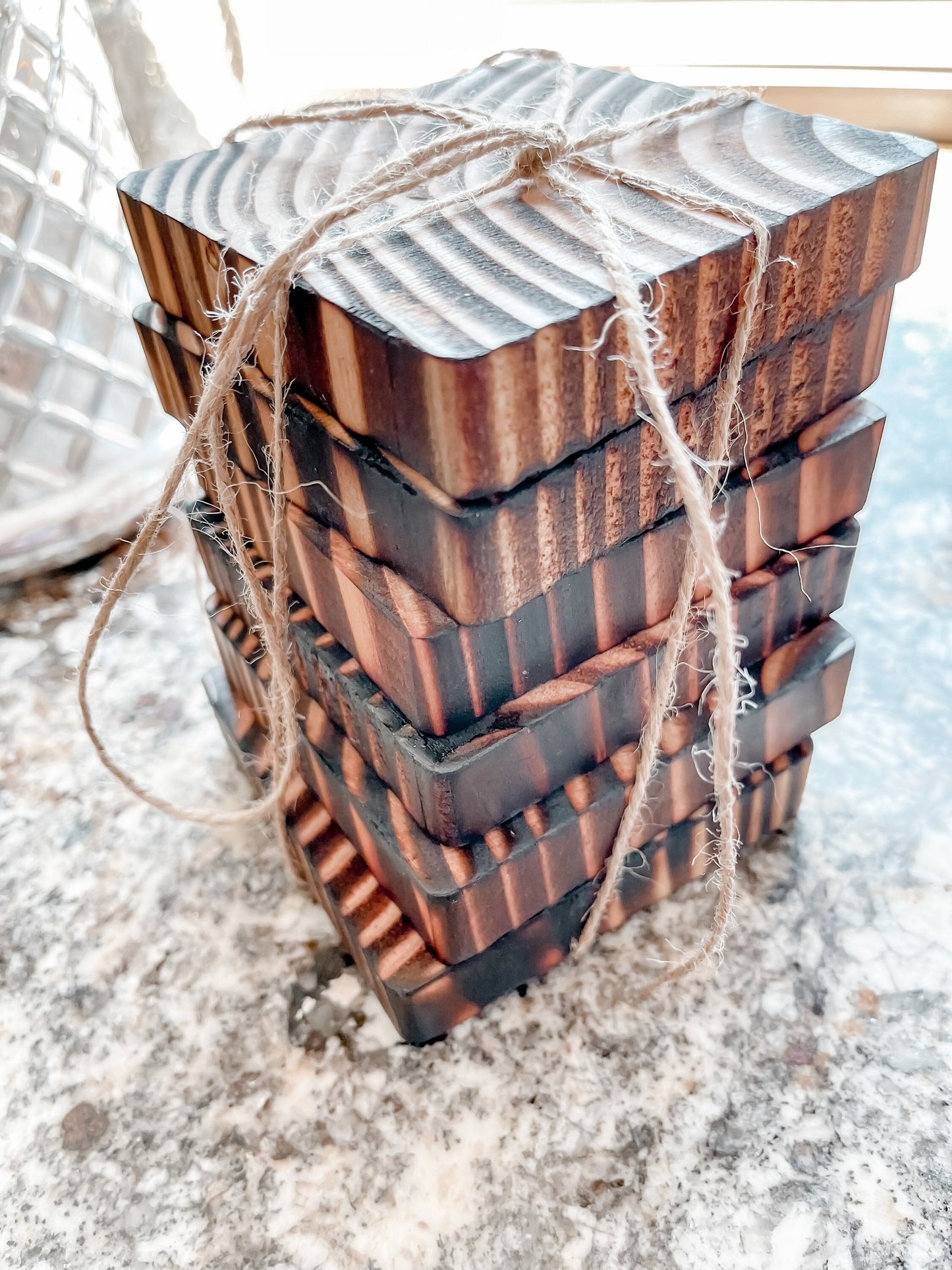 Distressed Wooden Coasters / Reclaimed Wooden Coasters / Wood Coasters / Rustic Wood Coasters / handmade/ free engraving optional