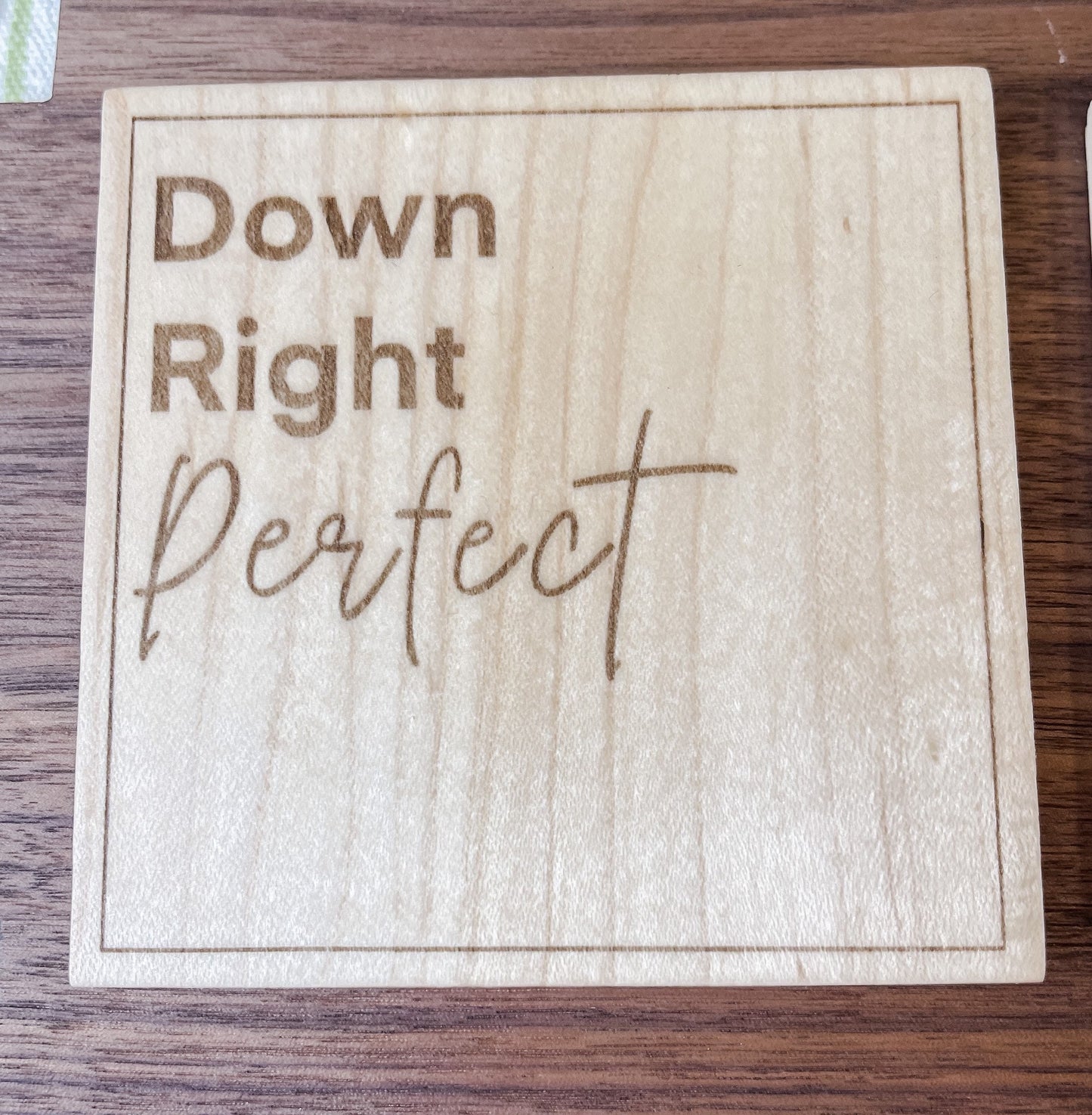 wood coasters | Down syndrome awareness | Advocate Coasters | maple coasters | wooden coasters | Custom Coasters | engraved coasters