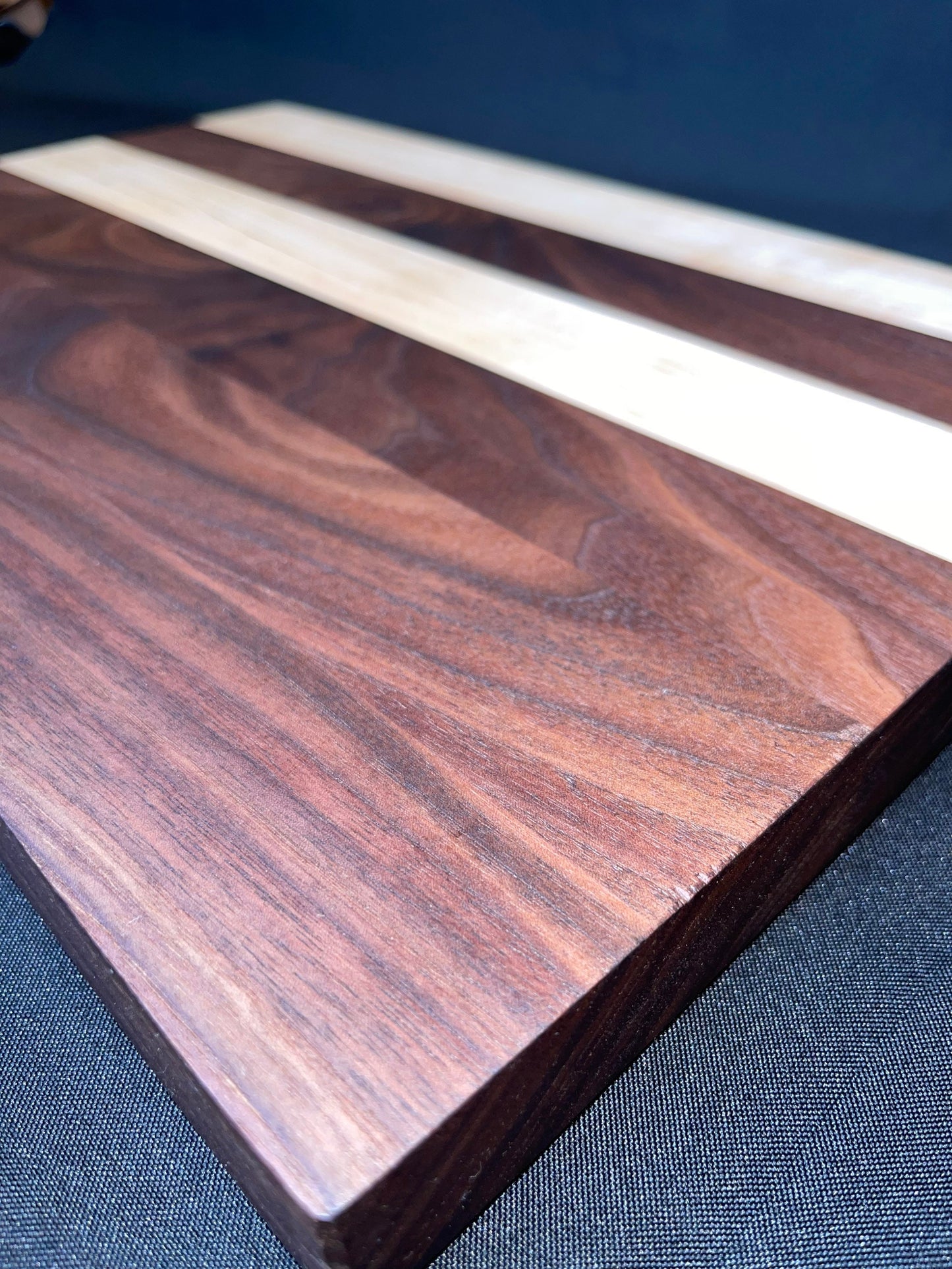 Walnut and Maple cutting board/block/serving tray/charcuterie/hardwood cutting board