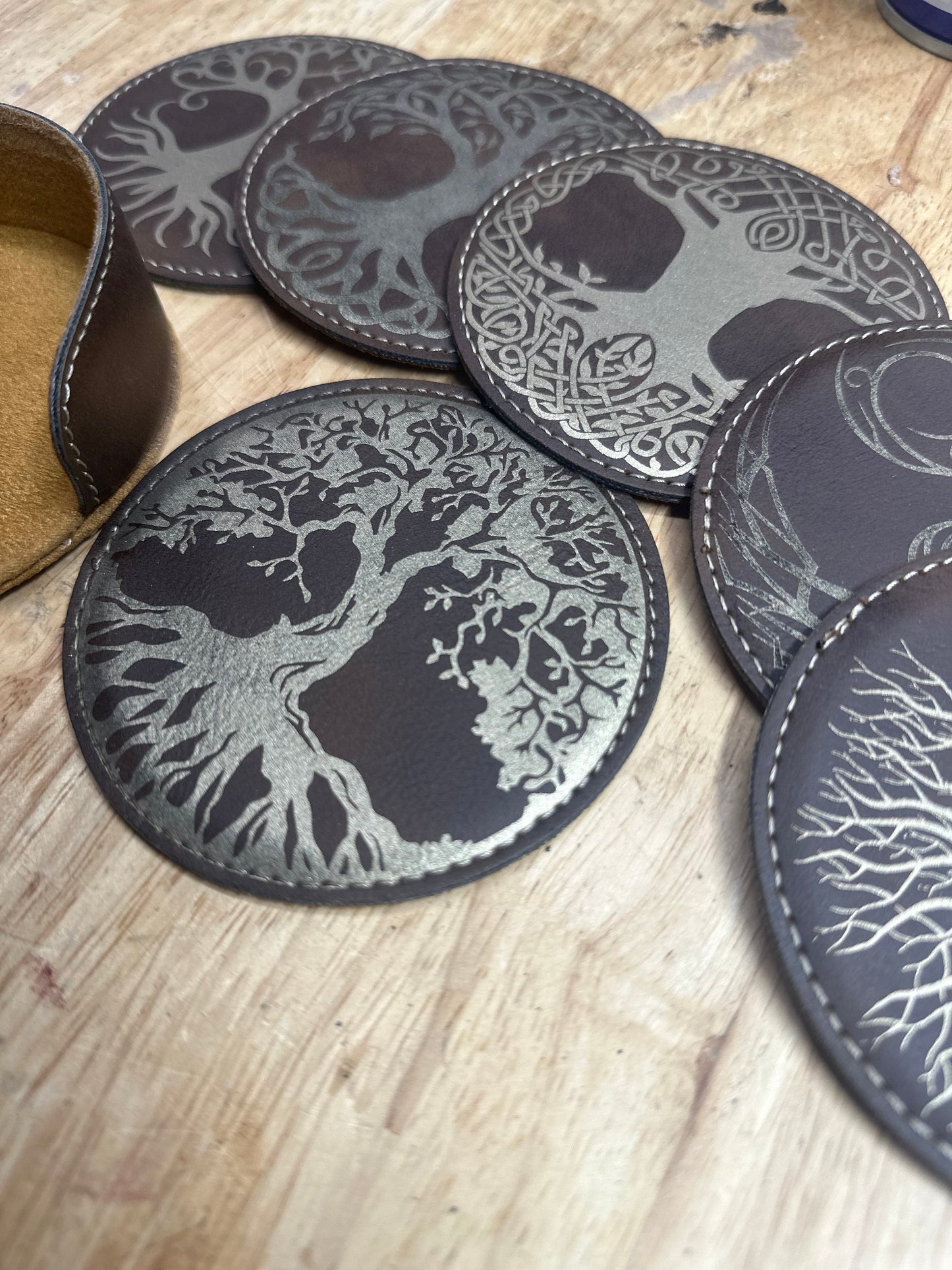 Tree of life coaster's / Celtic tree coaster's